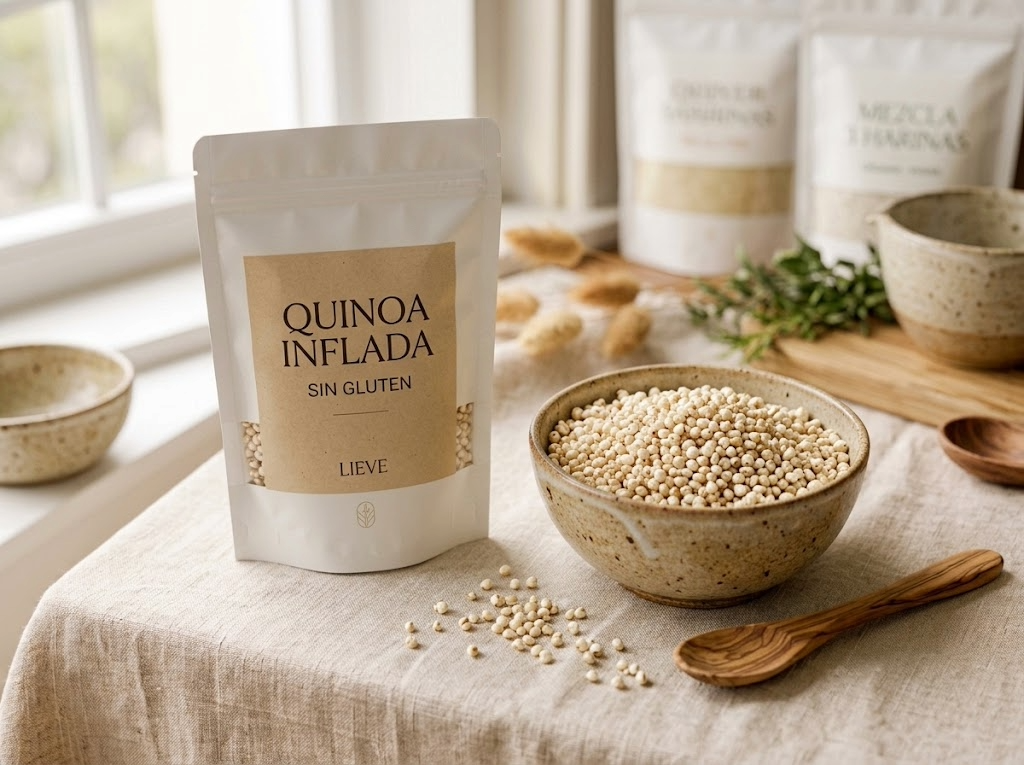 Quinoa inflada